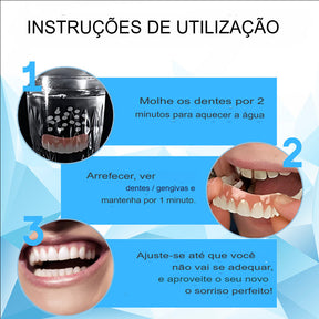 Sorriso Fácil ConfortDent™ 🦷 Prótese de Silicone Ajustável