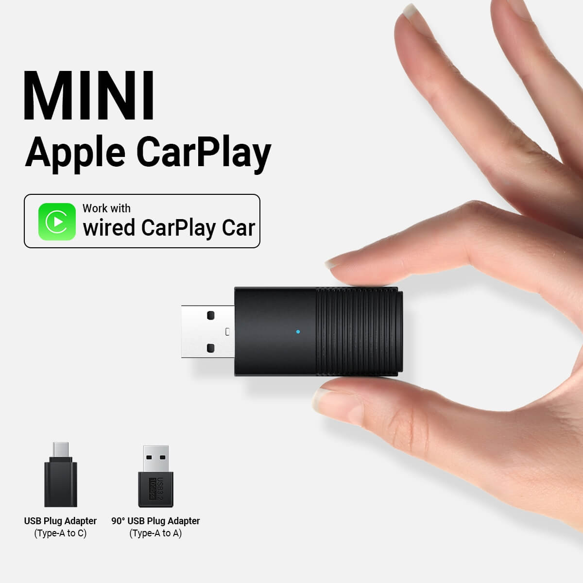 Adaptador Carplay sem Fio 5G Android/IPhone Auto 2 in 1