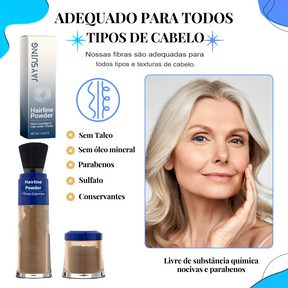 Kit Volumizador de Cabelo Hairline Powder em DOBRO 🎁