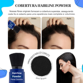 Kit Volumizador de Cabelo Hairline Powder em DOBRO 🎁