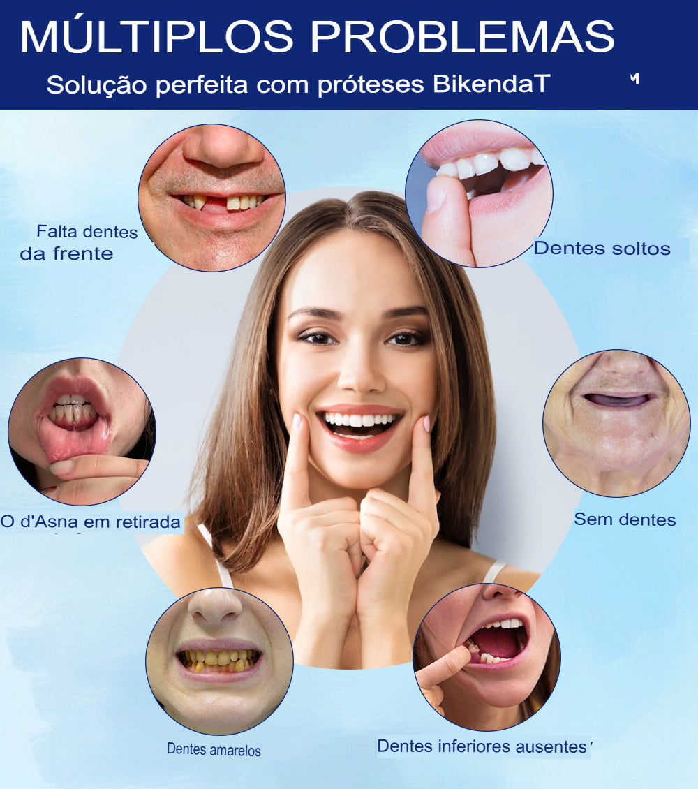 Sorriso Fácil ConfortDent™ 🦷 Prótese de Silicone Ajustável