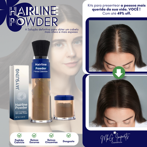 Kit Volumizador de Cabelo Hairline Powder em DOBRO 🎁