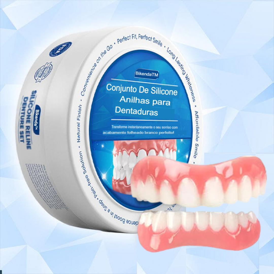 Sorriso Fácil ConfortDent™ 🦷 Prótese de Silicone Ajustável