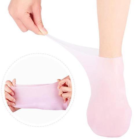 Par de Meia Feminina para Hidratar os Pés e Calcanhar - COMPRE 1 LEVE 2