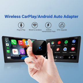 Adaptador Carplay sem Fio 5G Android/IPhone Auto 2 in 1