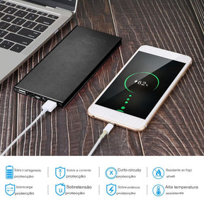 Power Bank Ultracompacto com LED